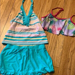 ❤️ Girl’s piece biking bathing suit size XL